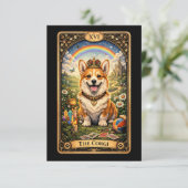 De Corgi Tarotkaart Bedankkaart (Staand voorkant)