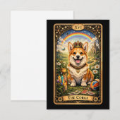 De Corgi Tarotkaart Bedankkaart (Voorkant / Achterkant)