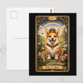 De Corgi Tarotkaart Briefkaart (Voorkant / Achterkant)