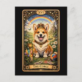 De Corgi Tarotkaart Briefkaart
