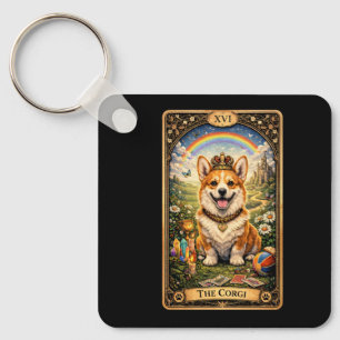 De Corgi Tarotkaart Sleutelhanger