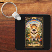 De Corgi Tarotkaart Sleutelhanger (Voorkant)