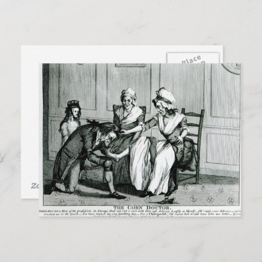 De Corn Doctor, 1793 Briefkaart (Voorkant / Achterkant)