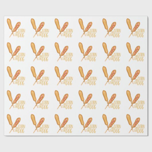 De Corn Dog Cadeaupapier (Vlak)