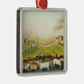 De Cornell Farm (Pennsylvania Landschap) Metalen Ornament (Rechts)