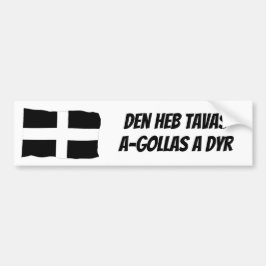 De Cornish Language Bumpersticker beschermen