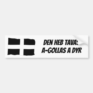 De Cornish Language Bumpersticker beschermen