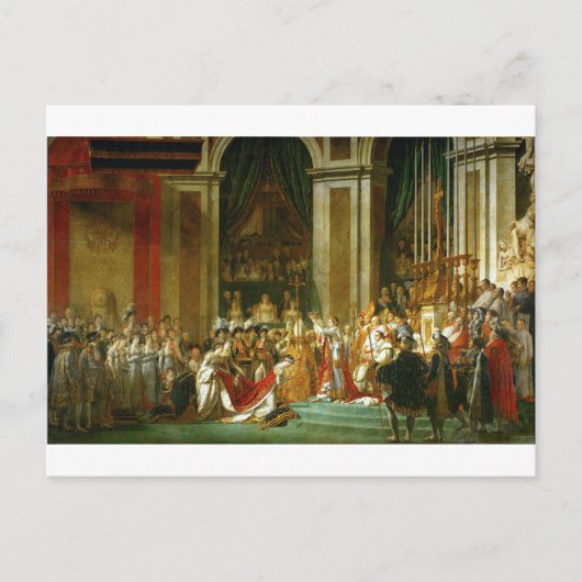 De Coronatie Napoleon, Jacques-Louis David Briefkaart (Voorkant)