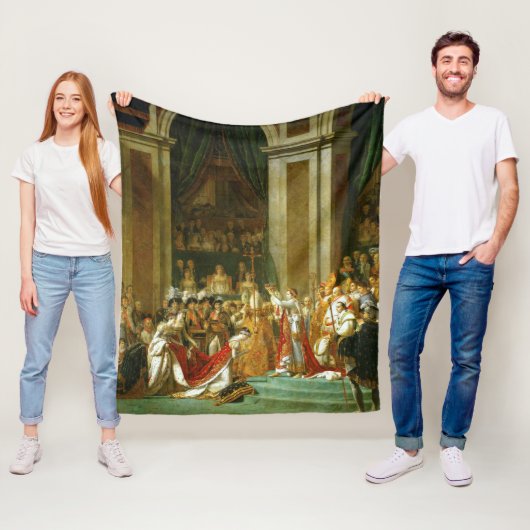 De Coronatie Napoleon, Jacques-Louis David Fleece Deken (In situ)