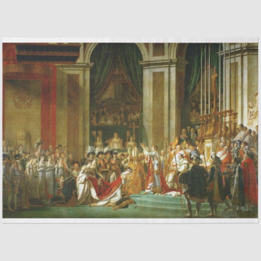 De Coronatie Napoleon, Jacques-Louis David Tissuepapier (Voorkant)