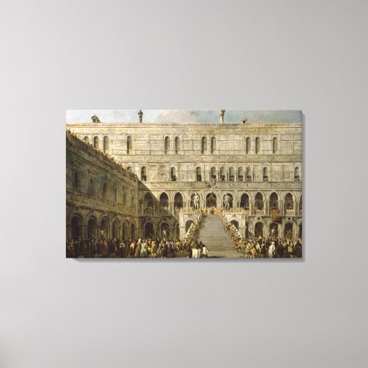 De coronatie van de Doge of Venice Canvas Afdruk (Voorkant)
