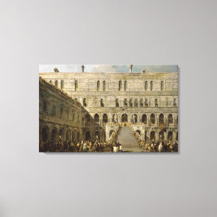 De coronatie van de Doge of Venice Canvas Afdruk
