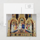 De coronatie van de maagd briefkaart (Voorkant / Achterkant)