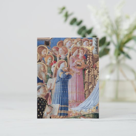 De coronatie van de maagd briefkaart (Staand voorkant)