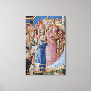 De coronatie van de maagd canvas afdruk