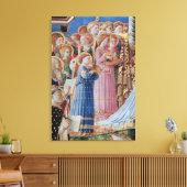 De coronatie van de maagd canvas afdruk (Insitu (Woonkamer))