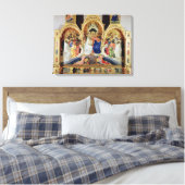 De coronatie van de maagd canvas afdruk (Insitu (Slaapkamer))