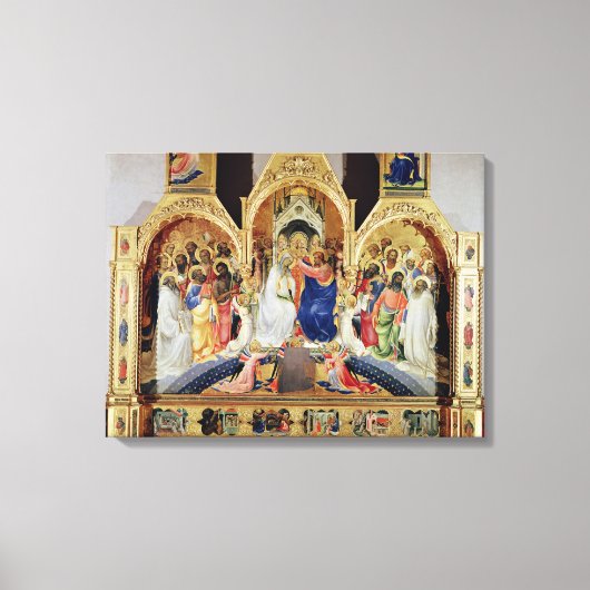 De coronatie van de maagd canvas afdruk (Voorkant)