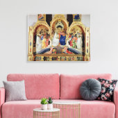 De coronatie van de maagd canvas afdruk (Insitu (Woonkamer))