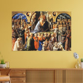 De coronatie van de maagd canvas afdruk (Insitu (Woonkamer))