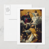 De coronatie van de Maagd met SS. William of A Briefkaart (Voorkant / Achterkant)