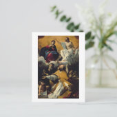 De coronatie van de Maagd met SS. William of A Briefkaart (Staand voorkant)