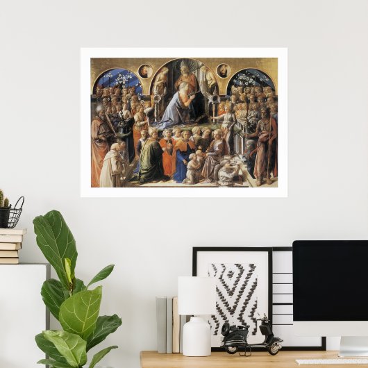 De coronatie van de maagd poster (Thuiskantoor)