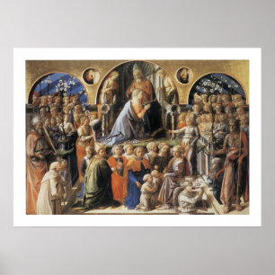 De coronatie van de maagd poster