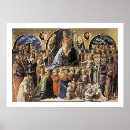 De coronatie van de maagd poster (Voorkant)