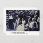 De coronatie van H.M. Queen Elizabeth Briefkaart (Voorkant / Achterkant)