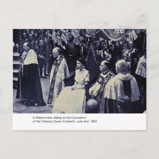 De coronatie van H.M. Queen Elizabeth Briefkaart (Voorkant)