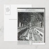 De Coronation Banquet in Westminster Hall Briefkaart (Voorkant / Achterkant)