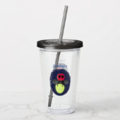 De correcte bliksemschicht insect de firefly illus acryl drinkbeker (Achterkant)