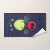 De correcte bliksemschicht insect de firefly illus bad handdoek (Handdoek)