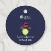 De correcte bliksemschicht insect de firefly illus bedankjes labels (Achterkant)