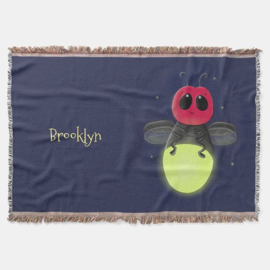 De correcte bliksemschicht insect de firefly illus deken (Voorkant)