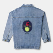 De correcte bliksemschicht insect de firefly illus denim jacket (Achterkant)