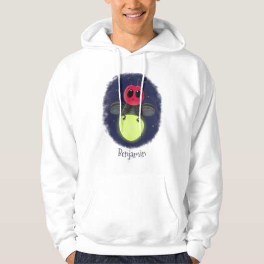 De correcte bliksemschicht insect de firefly illus hoodie (Voorkant)
