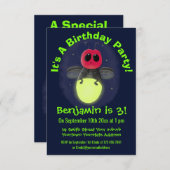 De correcte bliksemschicht insect de firefly illus kaart (Voorkant / Achterkant)