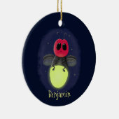 De correcte bliksemschicht insect de firefly illus keramisch ornament (Rechts)