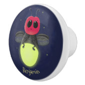 De correcte bliksemschicht insect de firefly illus keramische knop (Rechts)
