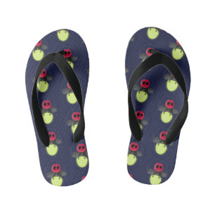 De correcte bliksemschicht insect de firefly illus kinder teenslippers