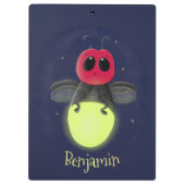 De correcte bliksemschicht insect de firefly illus klembord (Achterkant)
