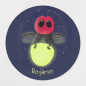 De correcte bliksemschicht insect de firefly illus labels (Design 2)