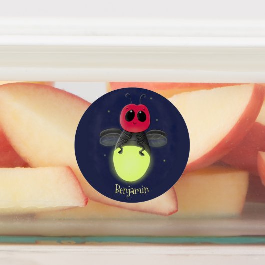 De correcte bliksemschicht insect de firefly illus labels (Aangebracht)