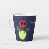 De correcte bliksemschicht insect de firefly illus latte mok (Linkerhoek)