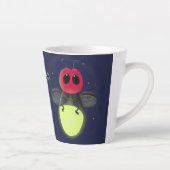 De correcte bliksemschicht insect de firefly illus latte mok (Rechts)