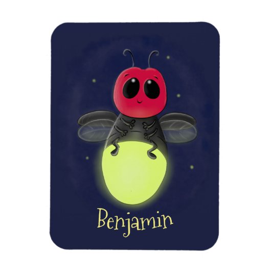 De correcte bliksemschicht insect de firefly illus magneet (Verticaal)
