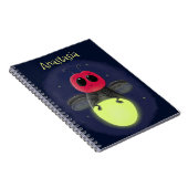 De correcte bliksemschicht insect de firefly illus notitieboek (Rechterzijde)