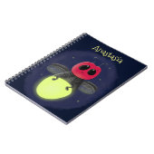 De correcte bliksemschicht insect de firefly illus notitieboek (Linkerzijde)
